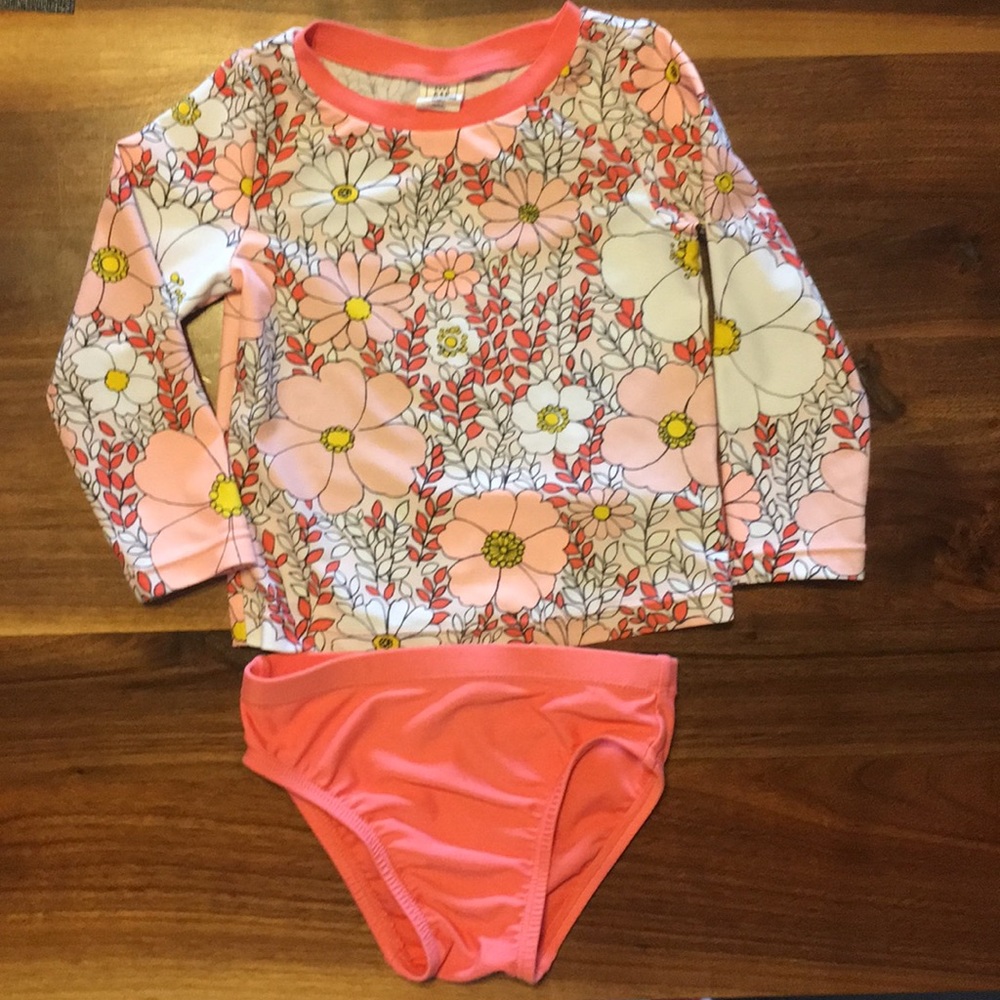 Rash guard/bikini bottom swim suit 18-24 months